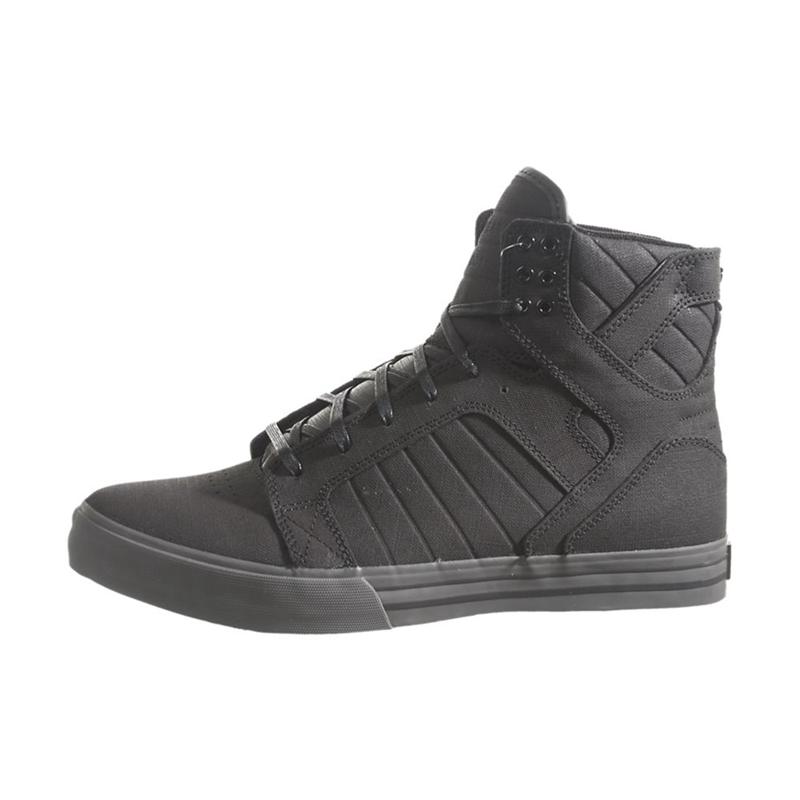 Buty Supra SKYTOP - Sneakersy Wysokie Męskie - Czarne (WLNG-84013)